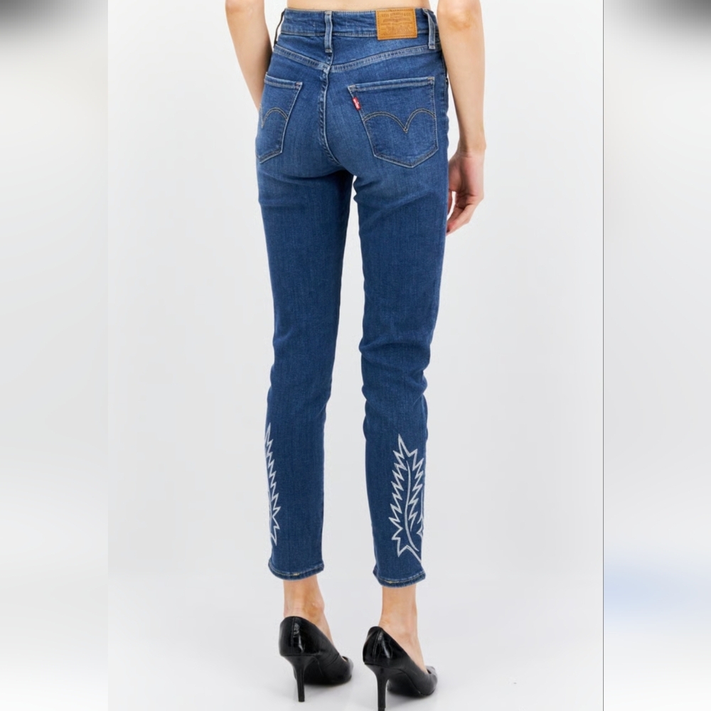 Levis  Embroidered Highrise Skinny Jeans Size 29